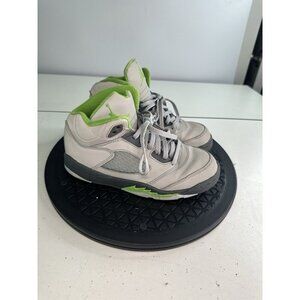 Air Jordan 5 Retro Youth Sneakers 1.5Y Green Bean Grey DQ3735-003 Reflective